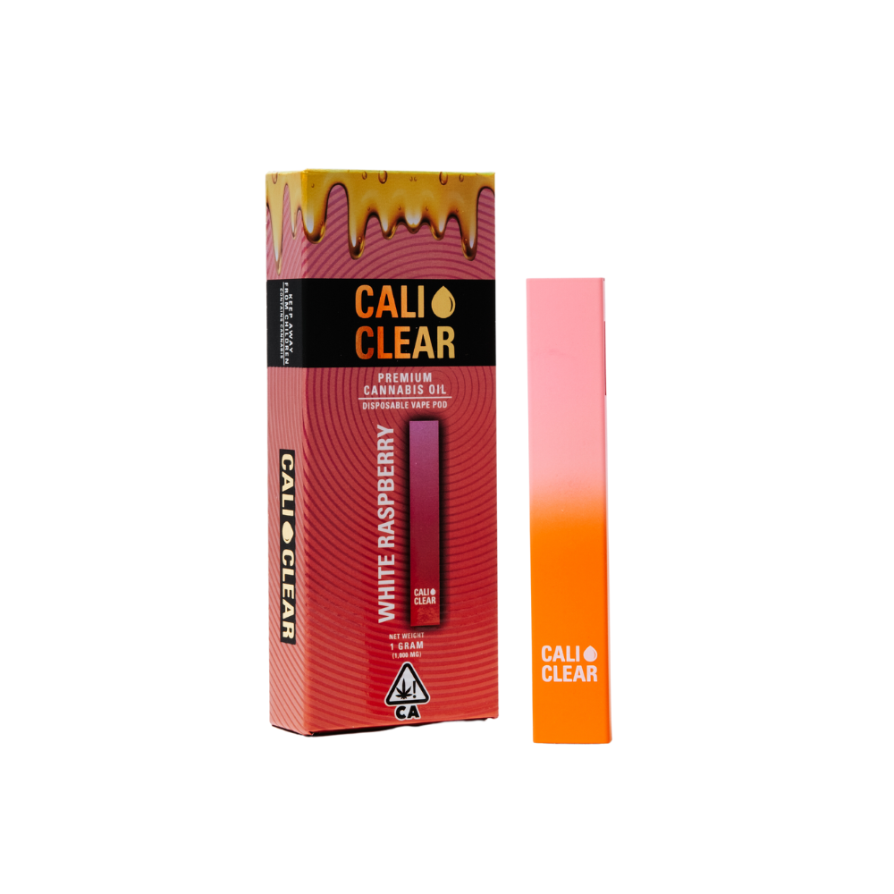 Cali Clear Disposable-White Raspberry